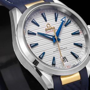 Alternative view of SJ Production 1350 Steel Bracelet with Rubber Strap N1factory Omega Seamaster 150 Series🎮J22 New Arrival, Shocking Debut 1; Massive investment in original mold CNC case set, no expense spared, dimensions 41mm x 13.5mm thick, imported 904L stainless steel case, matching steel bracelet compared to the original 3;Dial Upgrade: New sunburst-brushed dial adorned with horizontal "teak" grain pattern. Rhodium-plated hands and hour markers coated with white Super-LumiNova. 3x magnification ensures crisp printing, identical color to original. Sharp, clean edges with polished hour markers, burr-free.🎮4:Features an exclusive custom movement with the original black balance wheel positioned at 6 o'clock. The movement runs stably, maintains consistent position, and delivers over 48 hours of power reserve when fully wound. 5. Double-sided anti-reflective, scratch-resistant sapphire crystal with arched profile. Includes a new steel bracelet and a matching rubber strap. Similarity exceeds 98%. Welcome watch enthusiasts to appreciate this hot-selling release—available for trade or purchase."n1 Quality Guarantees Premium Craftsmanship"🎮 S1 Exquisite Recommendation: Men's Mechanical Wristwatch